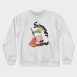 Summer Time - Watermelon Juice Crewneck Sweatshirt